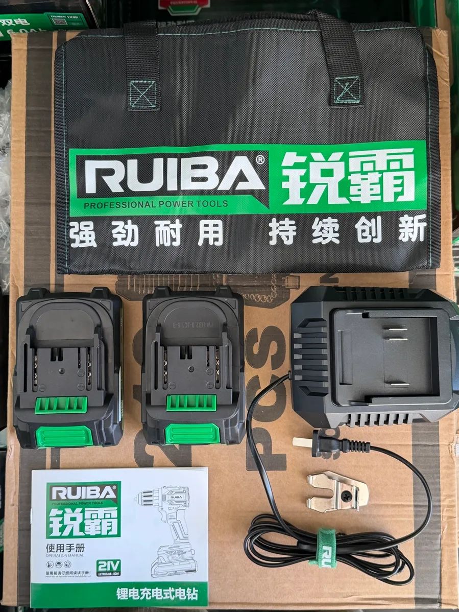 10417488923.jpg Аккумуляторный бесщёточный шуруповёрт RUIBA RB-DB2101T 21В 2АЧ — изображение 8