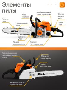 Бензопила цепная бензиновая STIHL MS 180 штиль — изображение 8