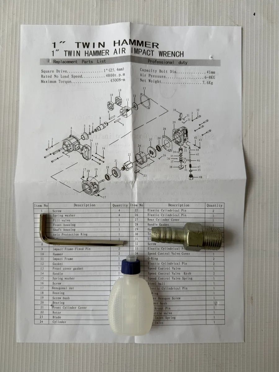 10788480414.jpg Грузовой Пневматический Гайковёрт TENOX 4500НМ — изображение 16