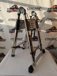 Телескопическая лестница (стремянка) 2.1+2.1 м