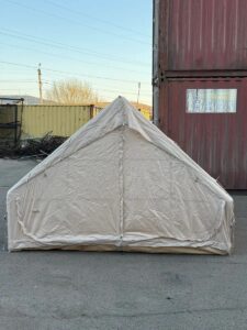 Палатка надувная туристическая для отдыха и кемпинга домик большой 400*300*200 см, 7 местная, лёгкая, быстрая установка, водонепроницаемая — изображение 18