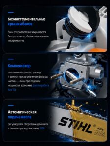 Бензопила цепная бензиновая STIHL MS 250 штиль — изображение 6