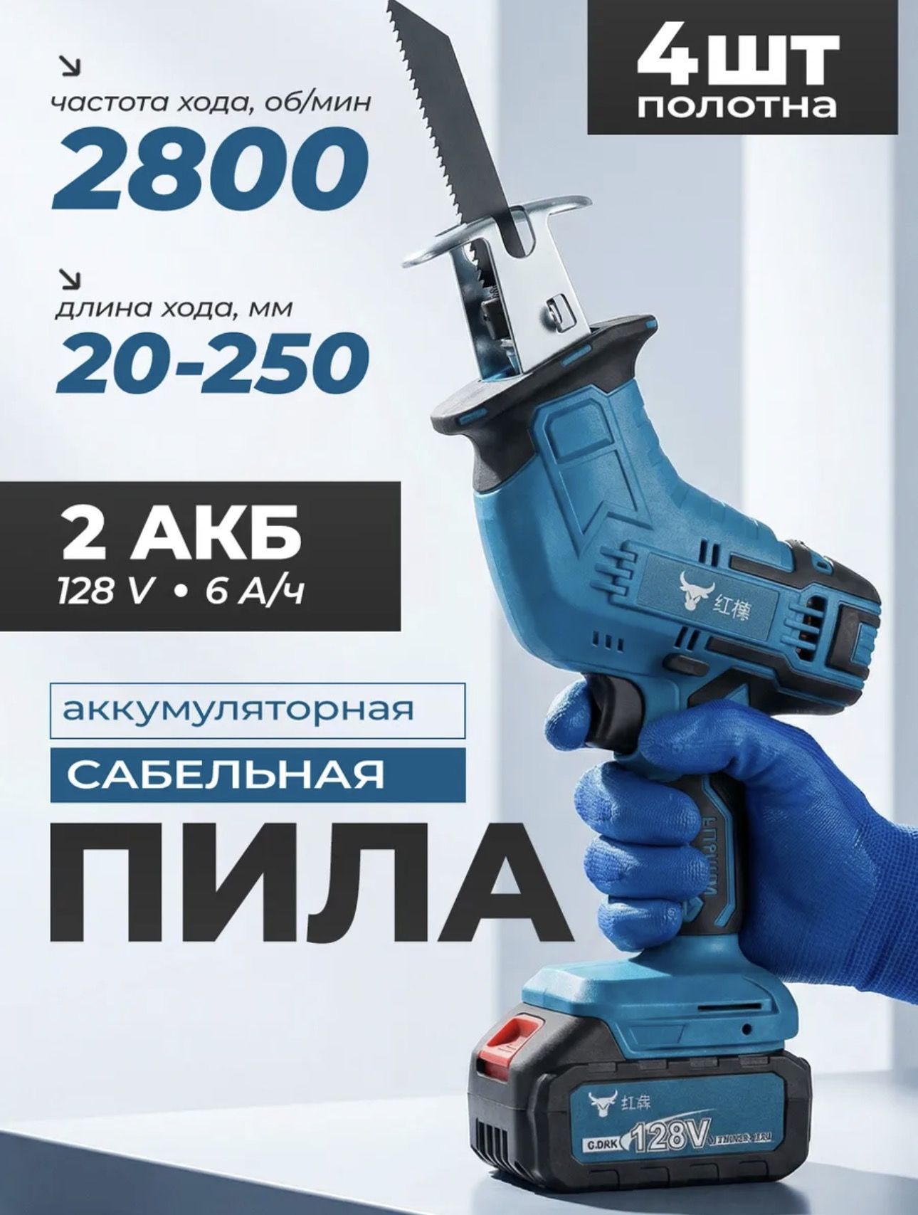 15065645687.jpg Аккумуляторная сабельная пила — изображение 1