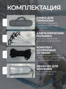 Палатка зимняя для рыбалки Куб трехслойная 180х180х200см — изображение 6